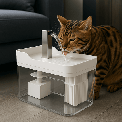 USB Automatic Water Drinking Fountain Dispenser live water circulation Cat Water Bowl Removable with Pump Water Filter Silent