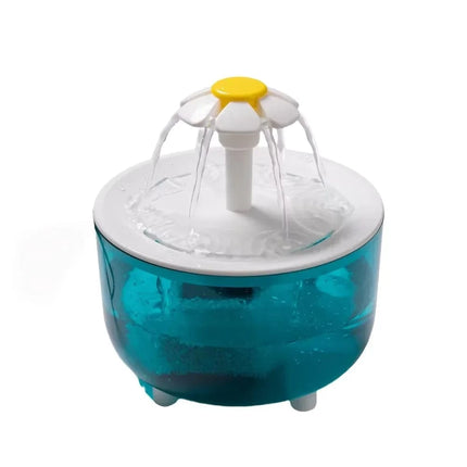 USB Electric Mute 1L Pet Water Fountain Automatic Cat Drink Bowl Filter Pet Drinking Dispenser Drinker For Cats Water Filter Blauw