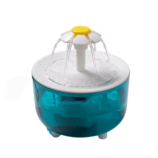 USB Electric Mute 1L Pet Water Fountain Automatic Cat Drink Bowl Filter Pet Drinking Dispenser Drinker For Cats Water Filter Blauw