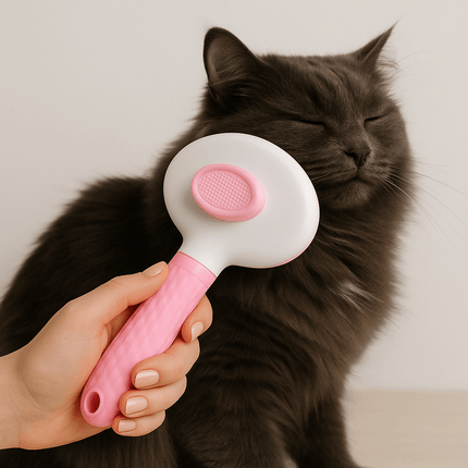 Zelfreinigende Kattenborstel | Katspullen Roze